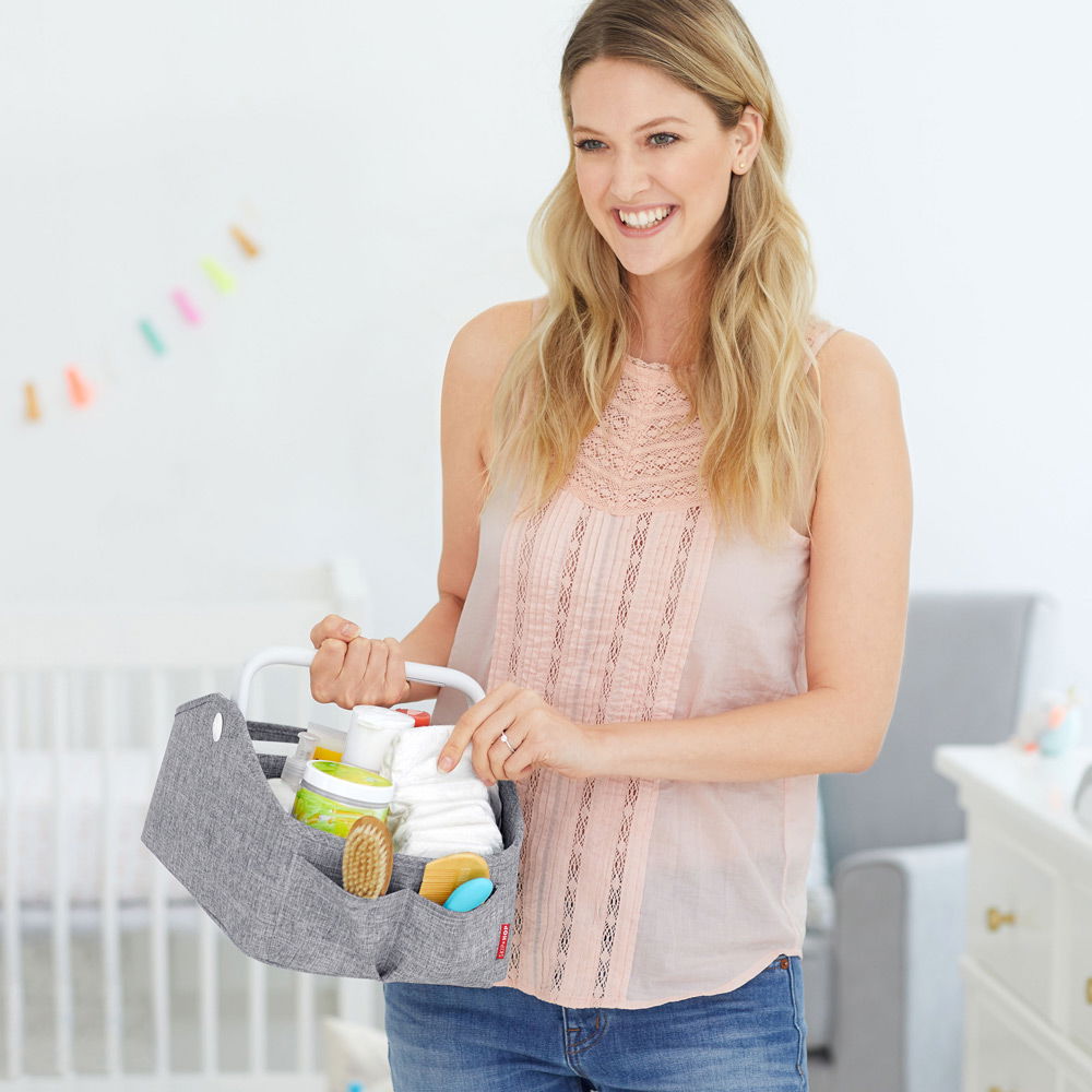 Skip HopSkip Hop   Light Up Diaper Caddy grey