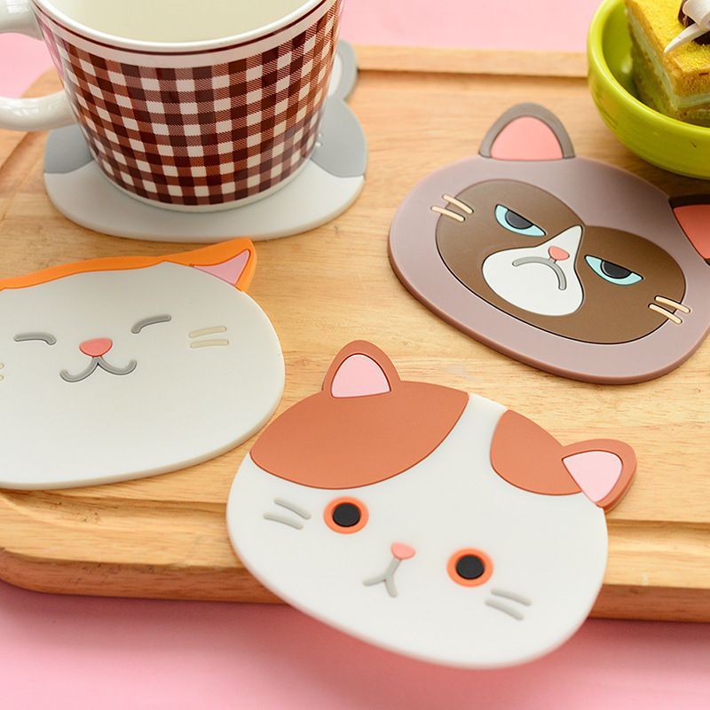 SASHI - Siliconen Kat PVC Onderzetter