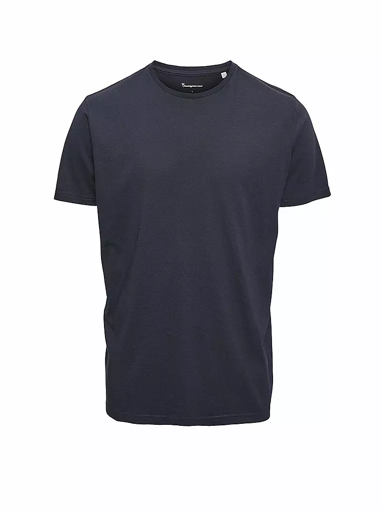KNOWLEDGE COTTON APPAREL T-Shirt ALDER blau
