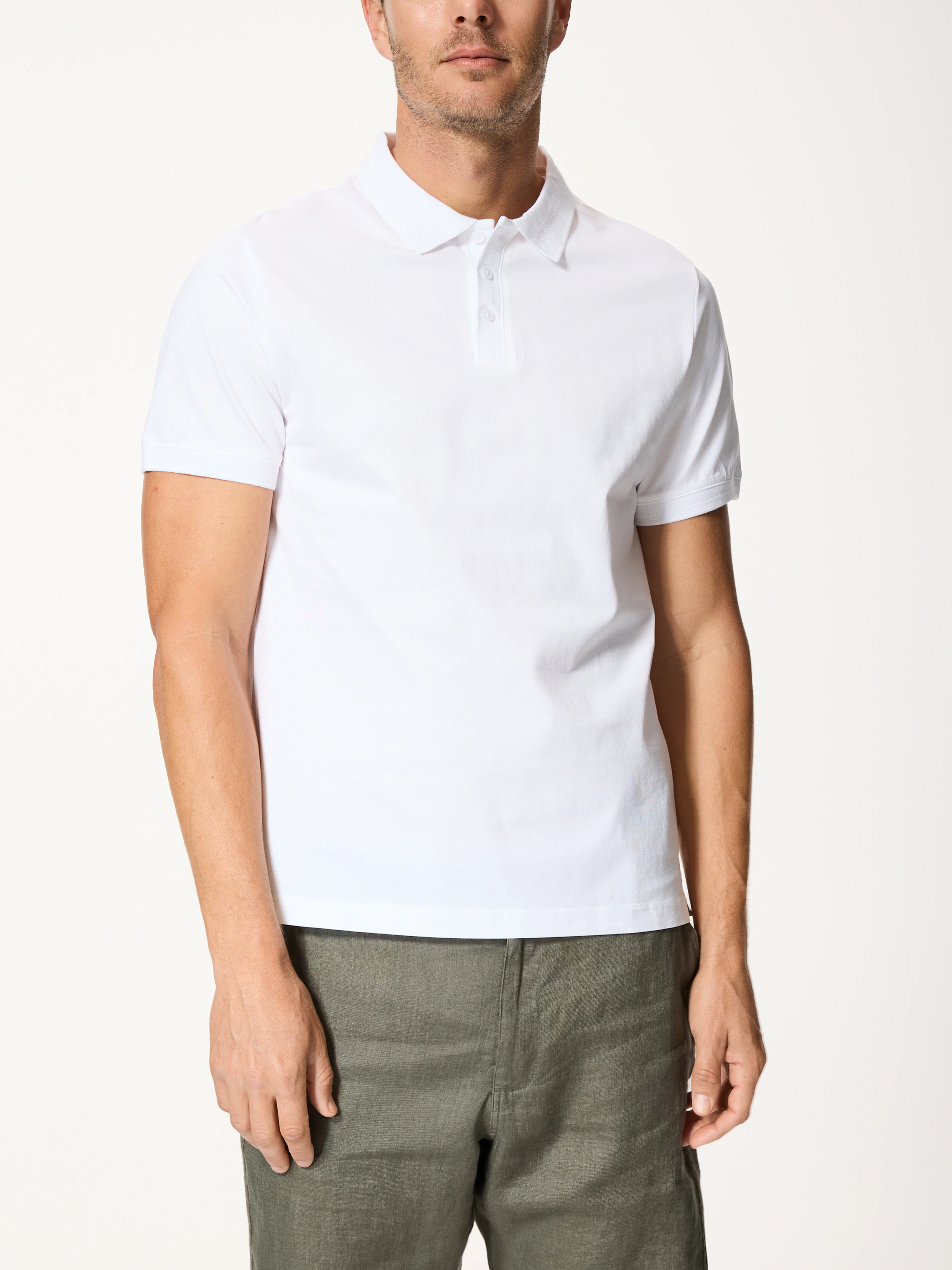 Regular-Polo aus mercerisierter Baumwolle