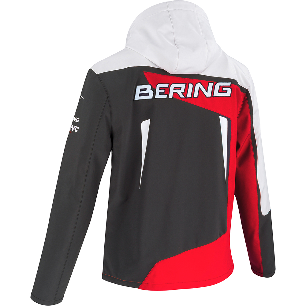 Bering - Veste Softshell Racing Gris / Rouge / Blanc