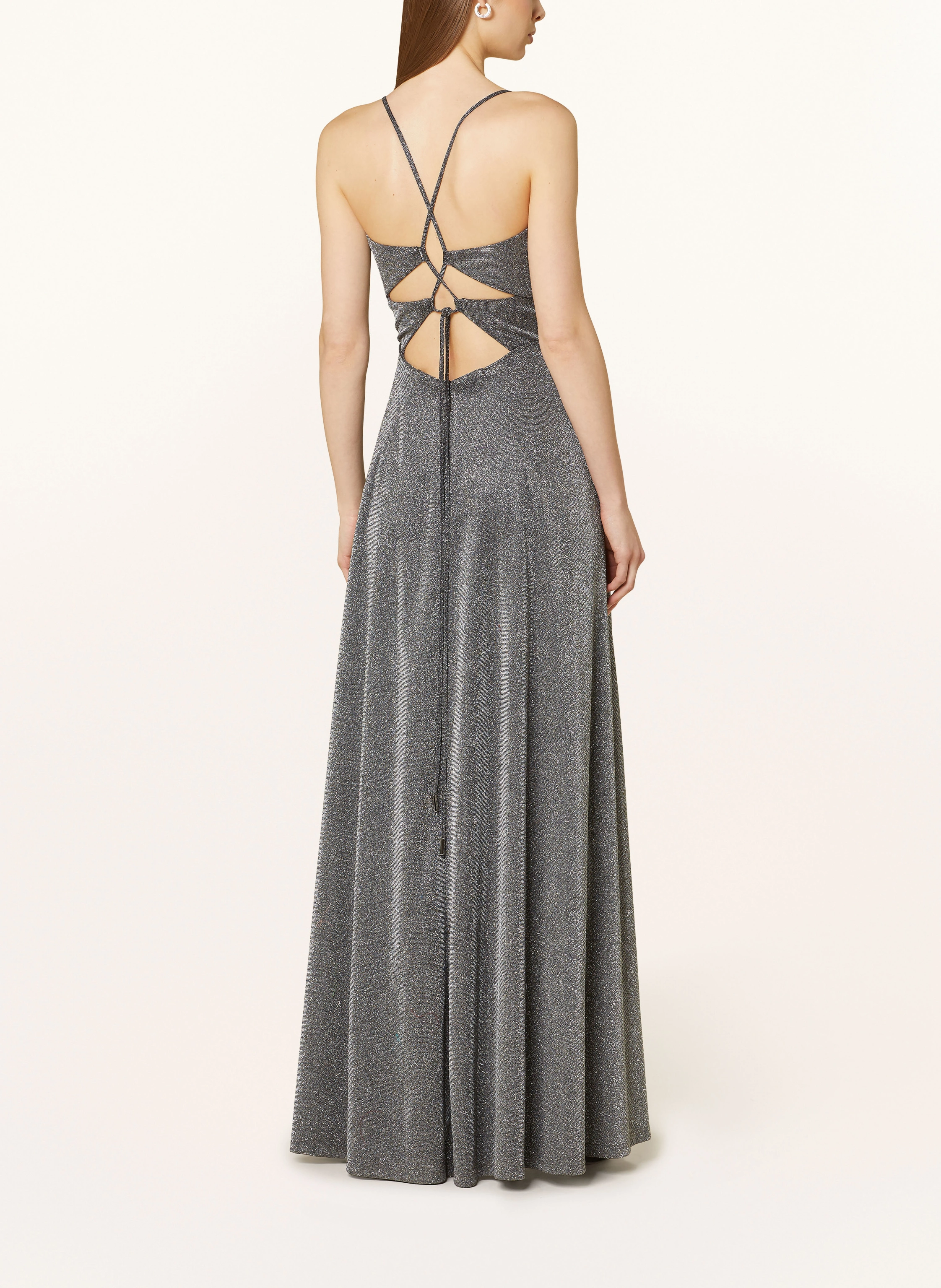 VM Vera Mont Abendkleid mit Glitzergarn und Cut-out