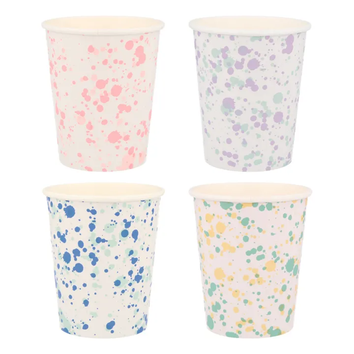 Meri Meri Gobelets en carton tachetés - Set de 8