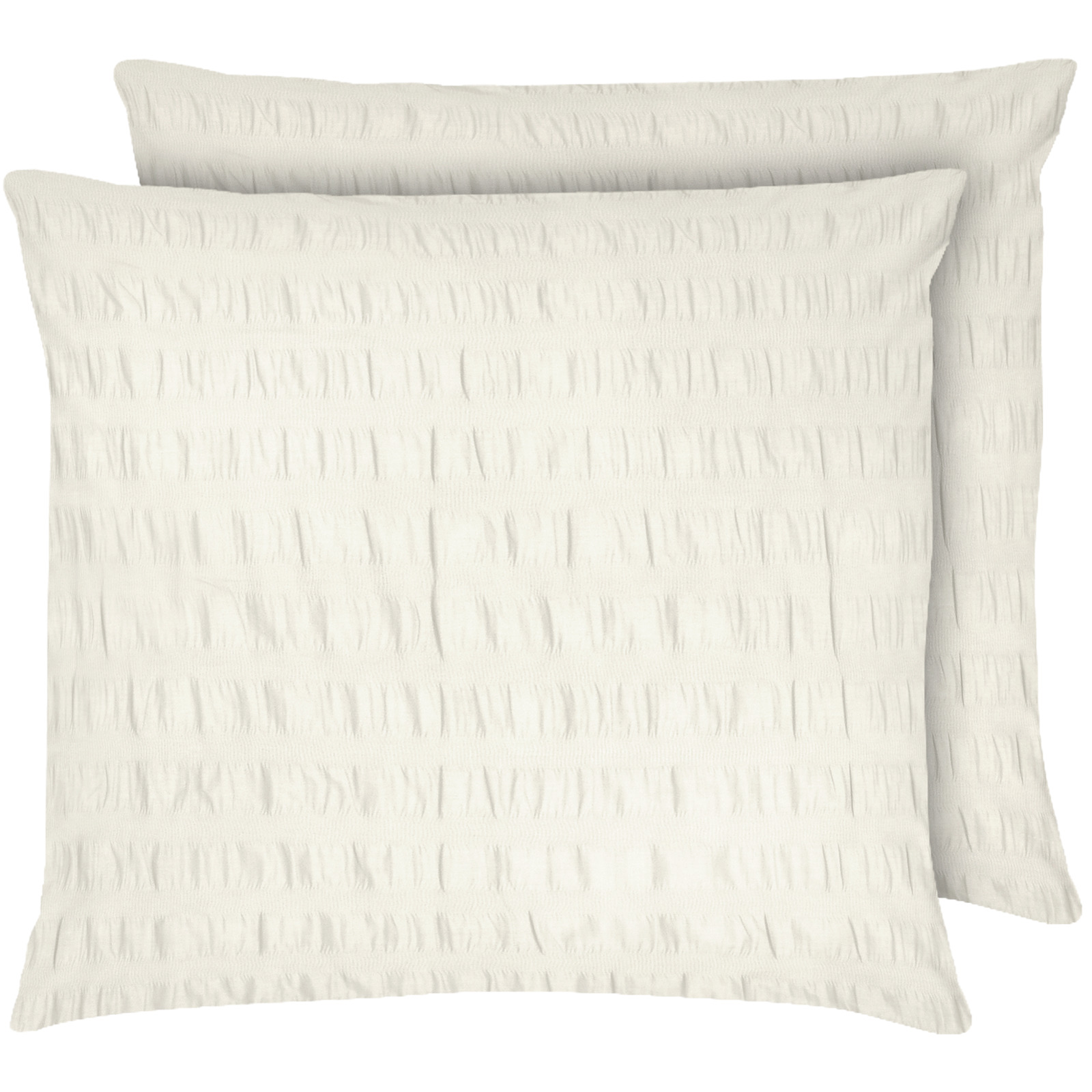 Bettwäsche Seersucker uni 65x100 Pfulmen, weiss