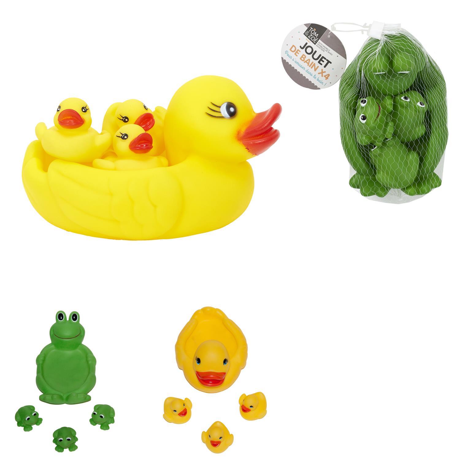 JOUET BAIN ANIMAL X4 PIECES