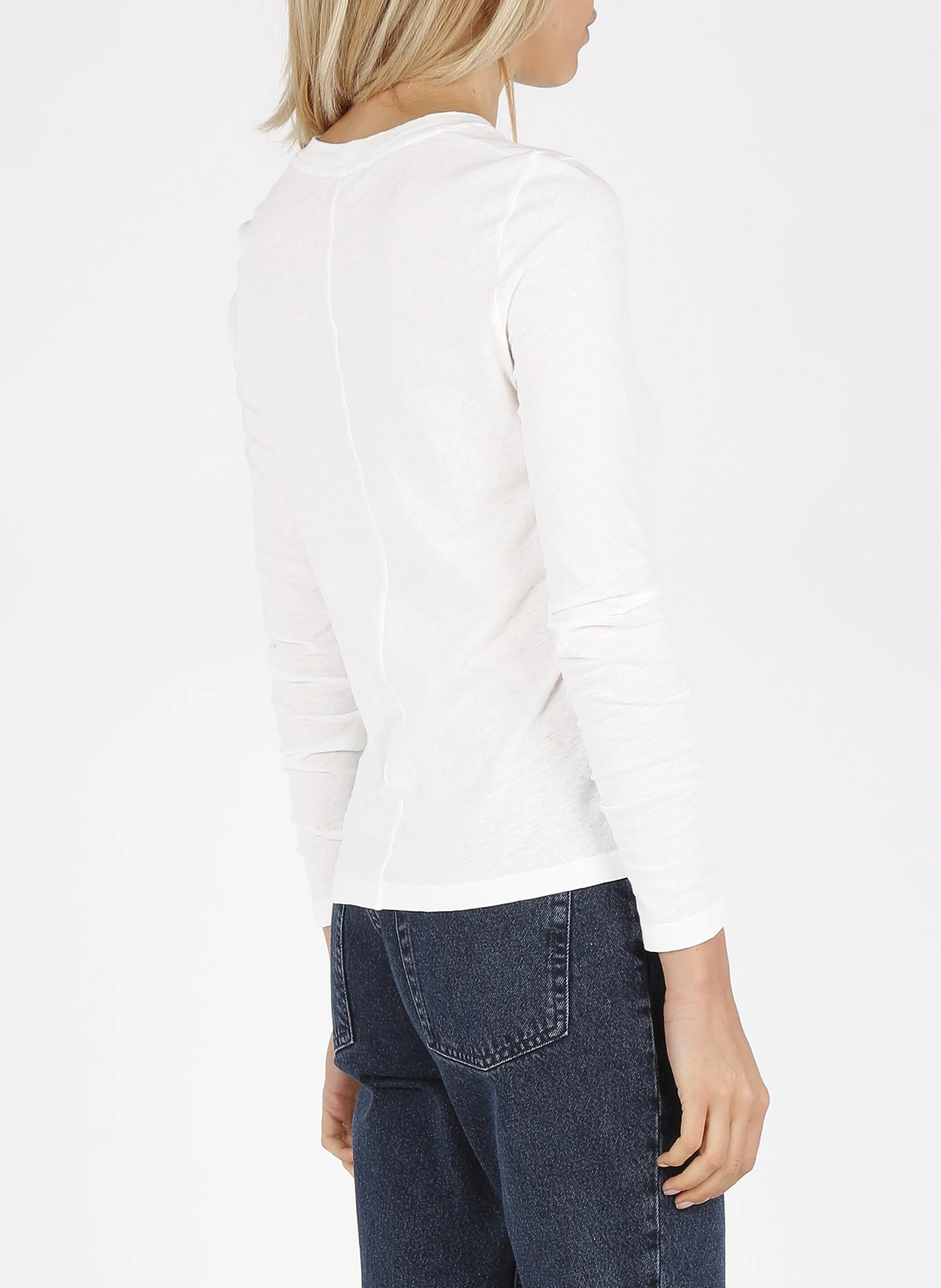 GAMIPY - Tee-shirt col rond en coton | Blanc