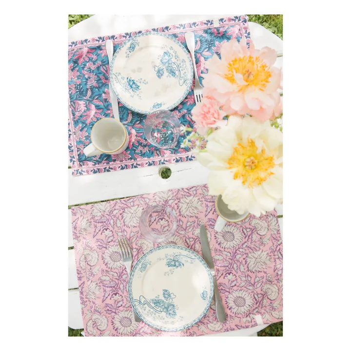 Louise Misha Sets de table Carlitta - Set de 2 | Rose