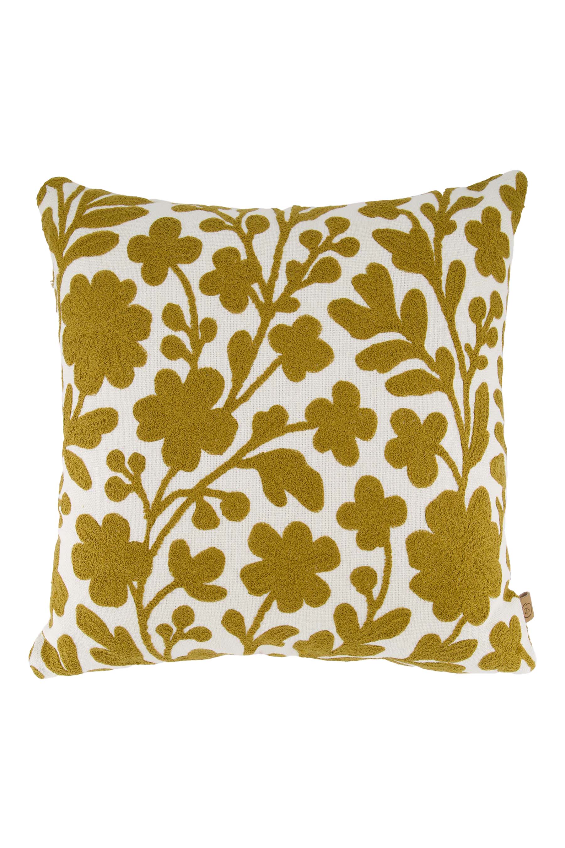 kussen bloemen embroidery 45x45cm