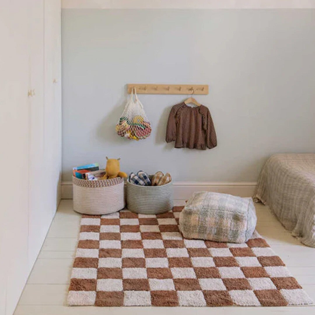 Lorena canals vloerkleed tegels - toffee - 120x160 cm