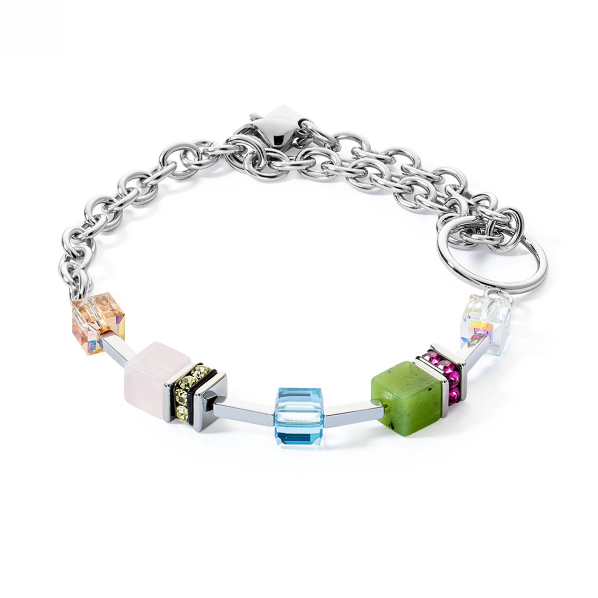 Bracelet Coeur de Lion GéoCube Iconic Boho acier