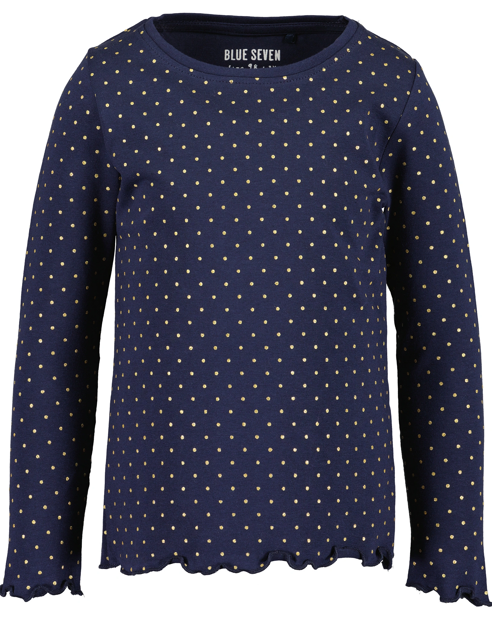 Langarmshirt PÜNKTCHEN in nachtblau