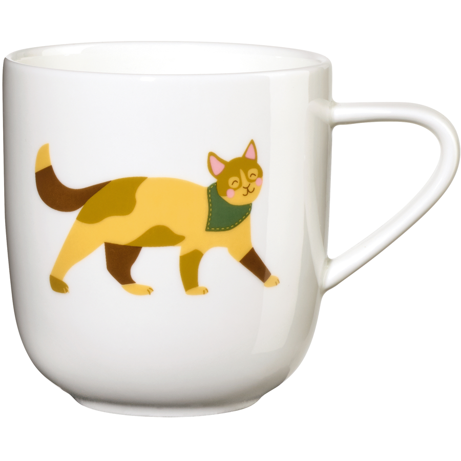 ASA Selection Henkelbecher Kater Kasimir weiß glänzend