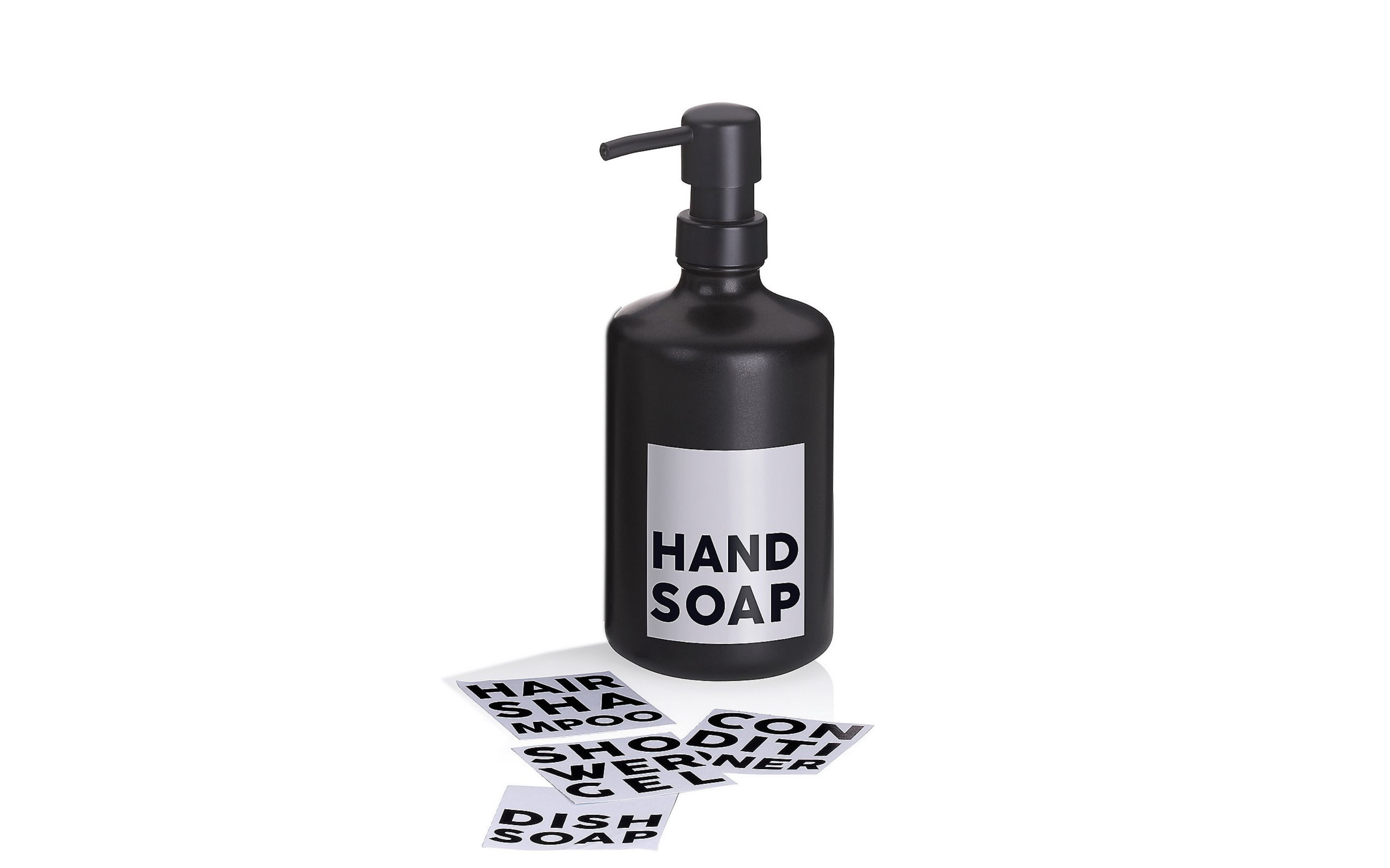 Universal-Pumpspender Leonie, Keramik schwarz, 300 ml