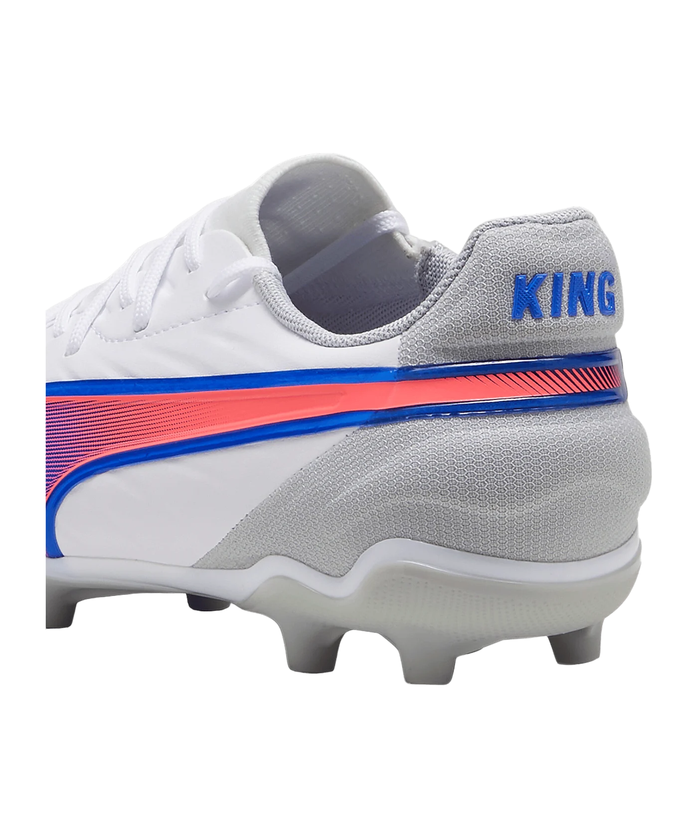 PUMA KING Match FG/AG Formula Jr Kids Weiss Blau F02
