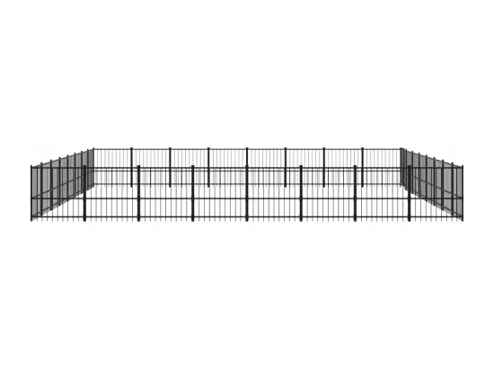 Chenil cage enclos pac noire 776 x 776 x 100 cm 02_0041868