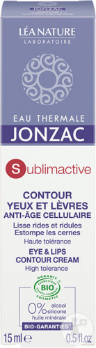 Jonzac Eau Thermale Sublimactive Soin Contour Yeux Et Lèvres Jeunesse Immédiate 15ml