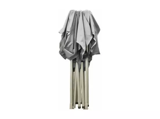 Gazebo pliant pliable 3 X 3 Blanc recouvert de PVC imperméable EXPO