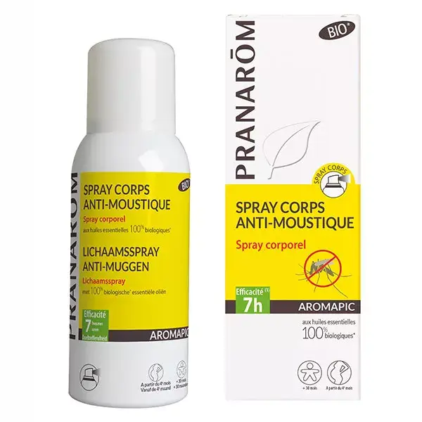 Pranarom Aromapic Spray Corps Anti-moustique 75ml