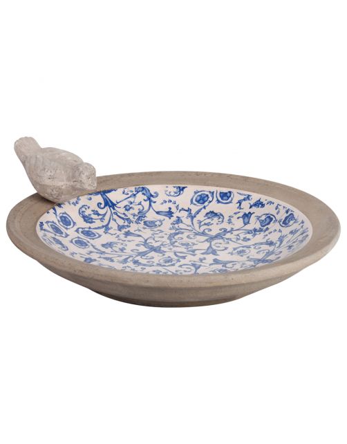 Best For Birds Aged Ceramic Vogelbad - Drinkbak - 34x34x11 cm