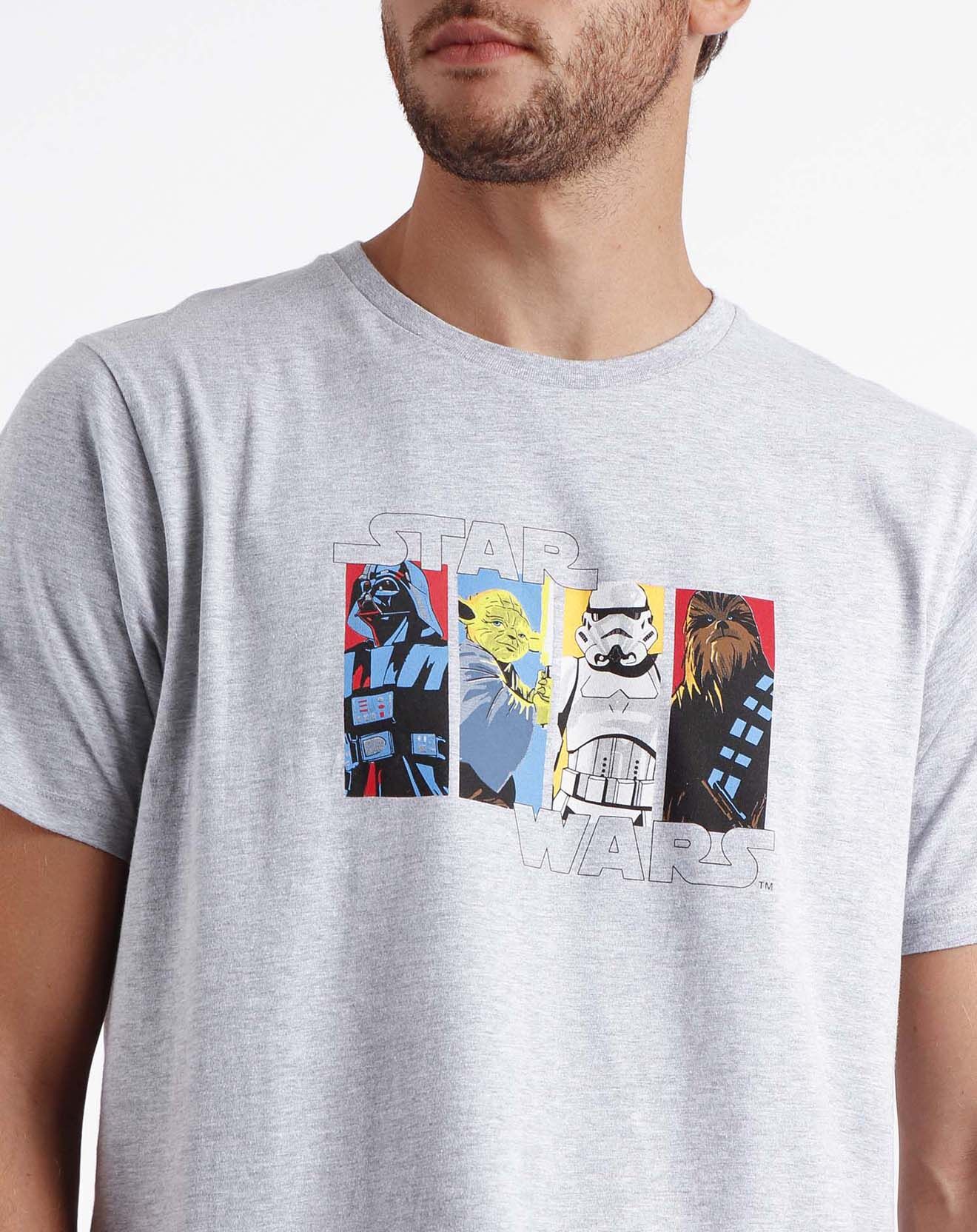 Star Wars Pyjama T-Shirt & Short Cyprien gris