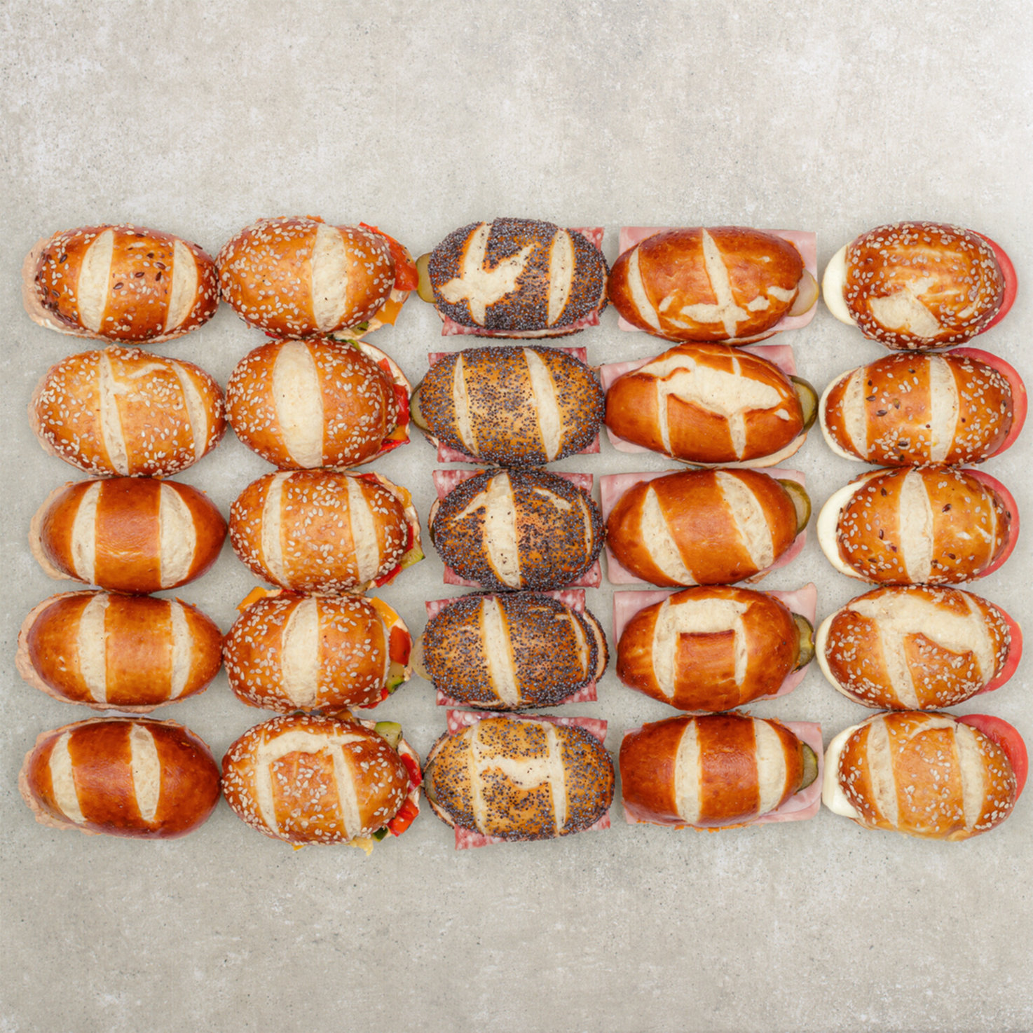 Mini-Laugensandwiches