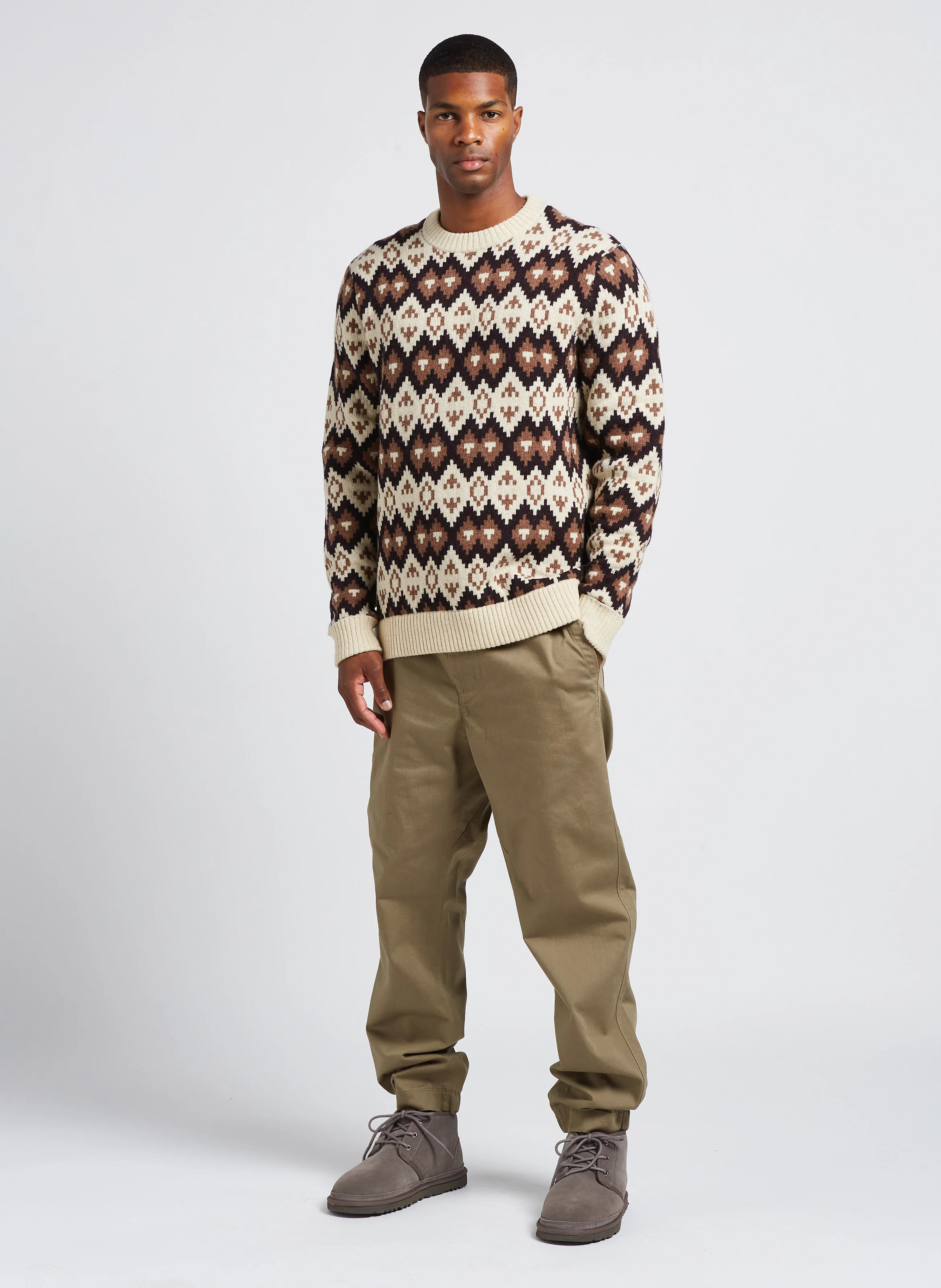 TWILL TRAVELER - Pantalon droit en coton bio mélangé| Vert