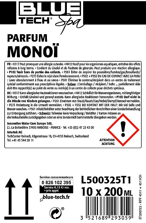 Parfum monoï pour spa