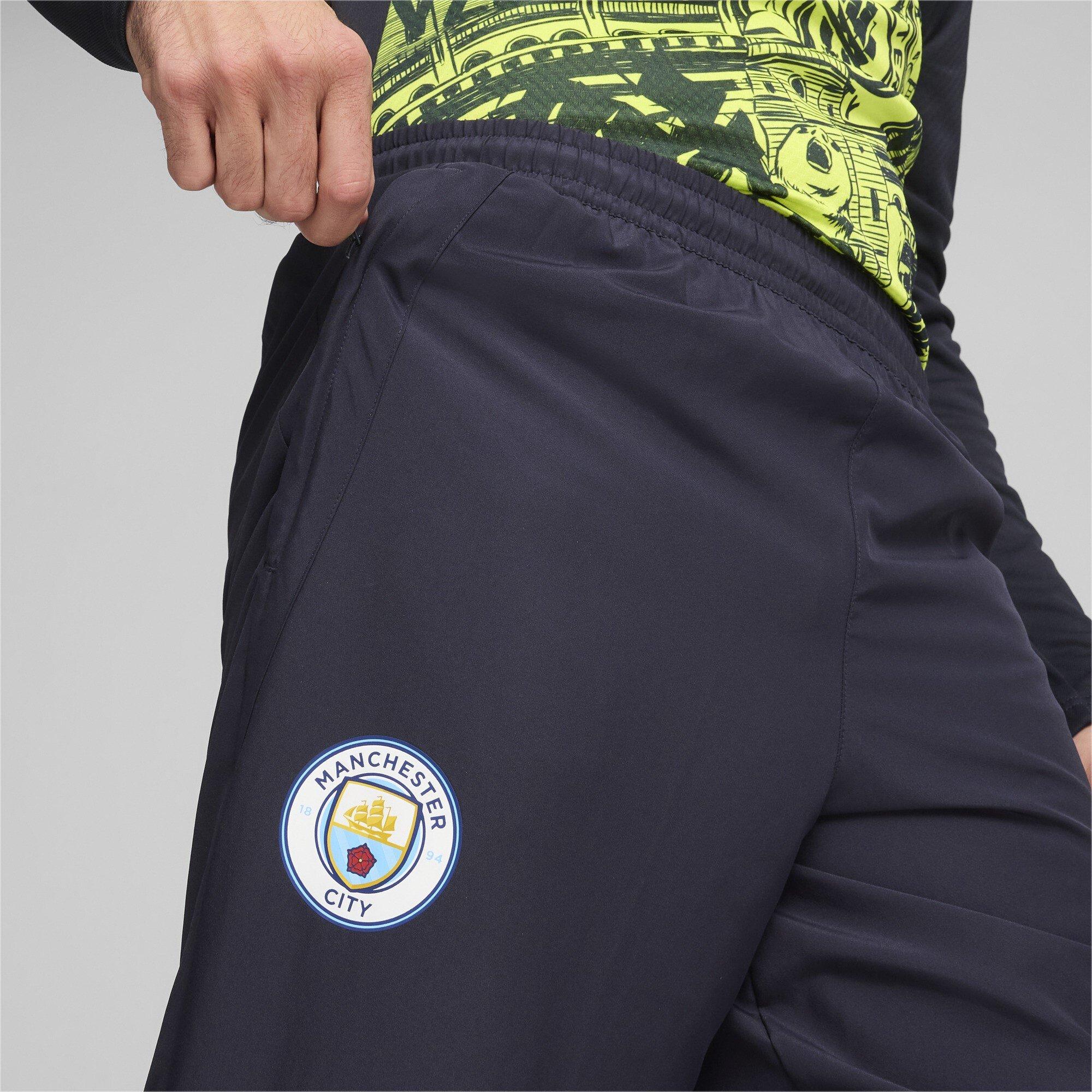 Puma Manchester City Pre Match Woven Tracksuit Bottoms 2024 2025 Adults