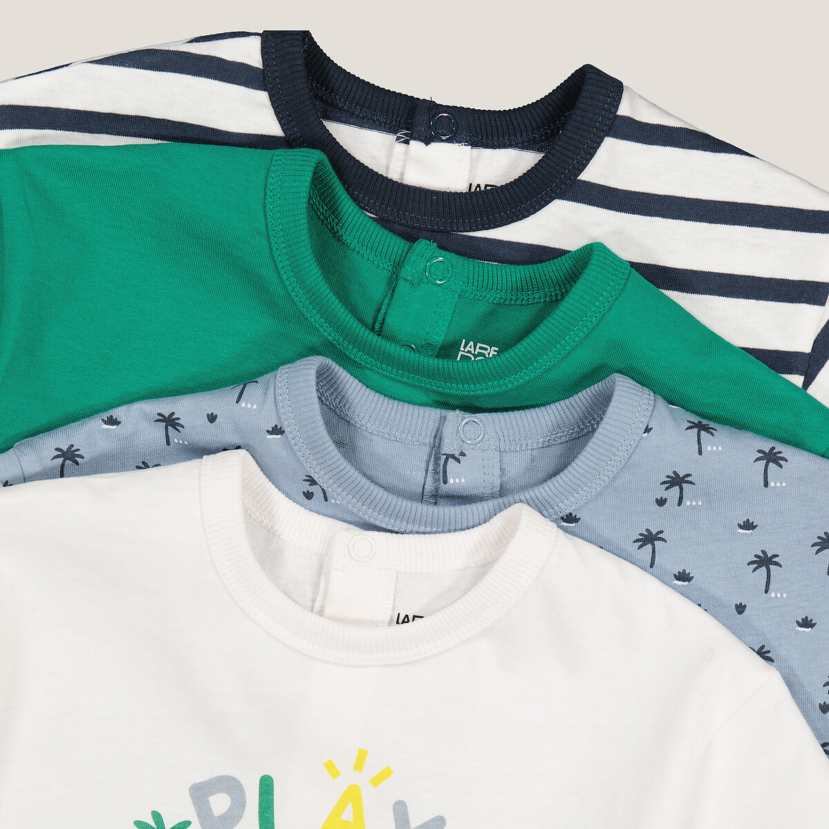 COLEÇÃO LA REDOUTE<br>Conjunto de 4 camisetas de manga curta