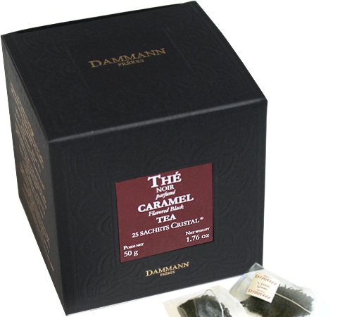 Thé noir Caramel - 25 sachets Cristal - DAMMANN FRÈRES