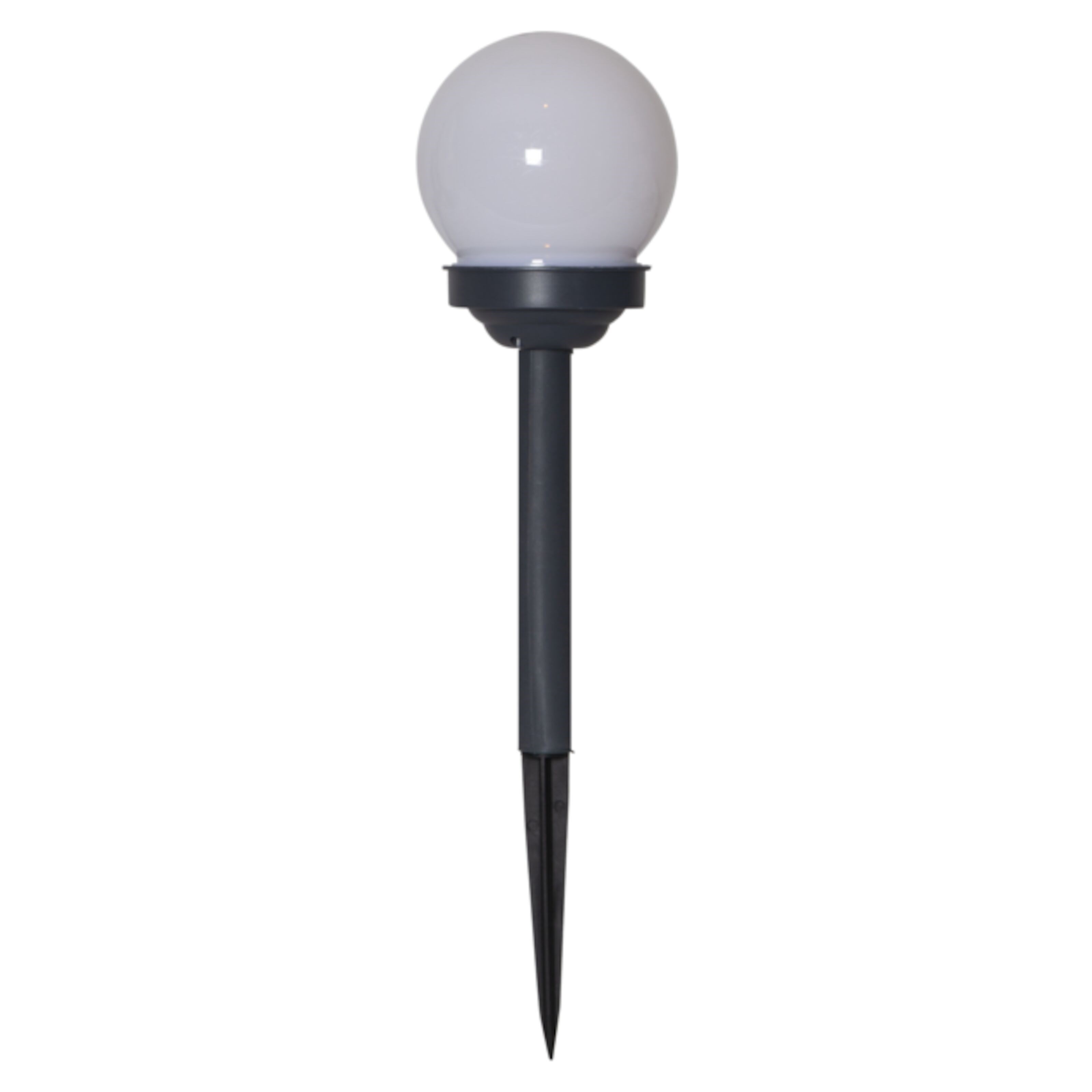 Solcelledrevet LED-lampe Ø10 cm 4-pk.