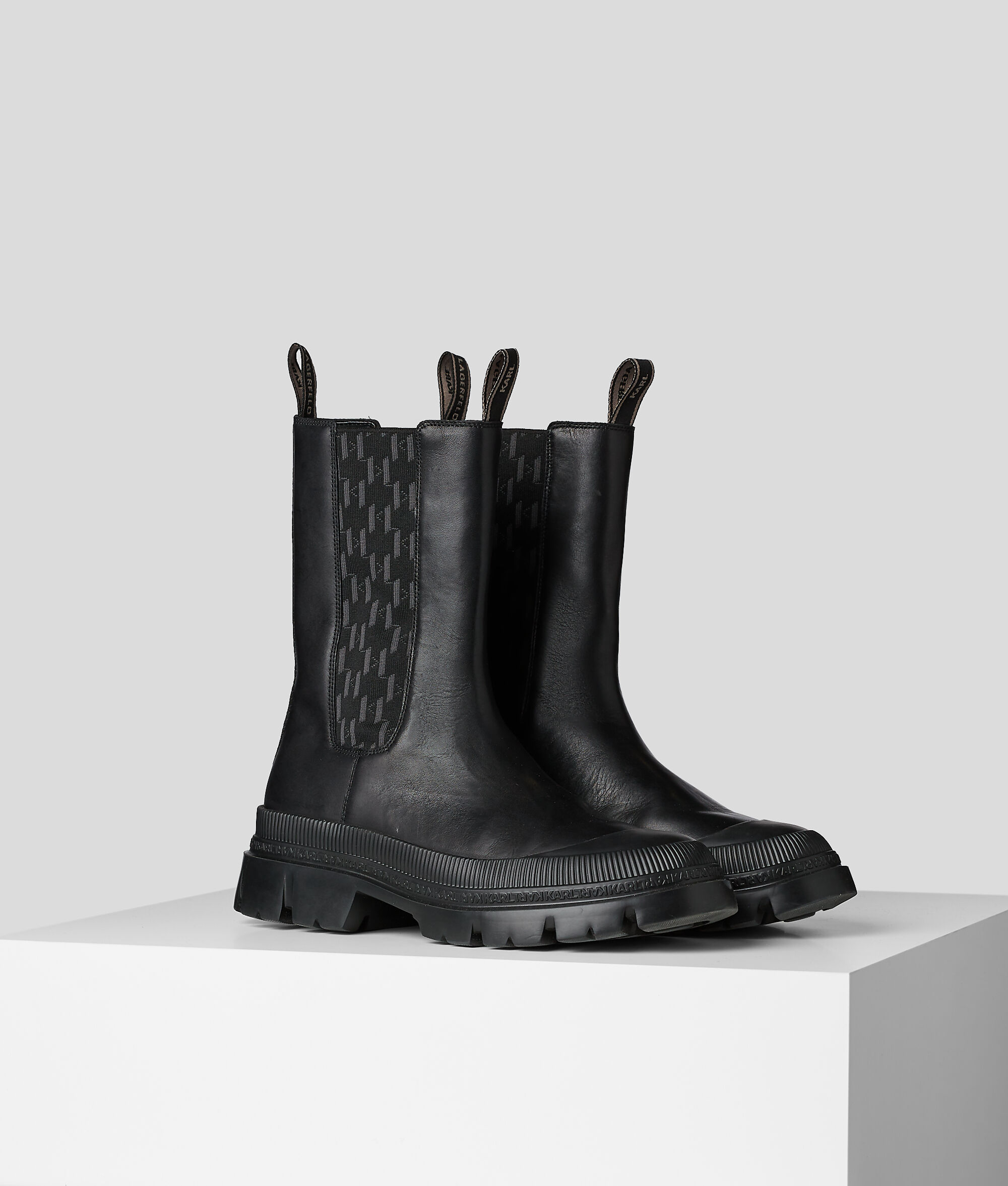 Bottine haute KL Monogram Trekka