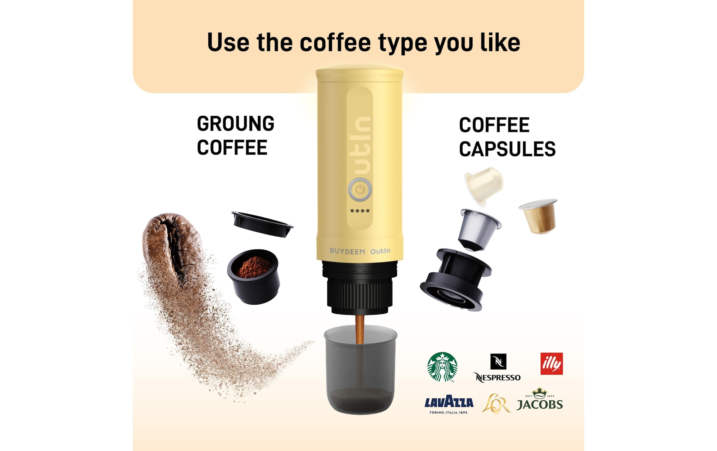 Filterkaffeemaschine »OUTIN Nano Kapseln«