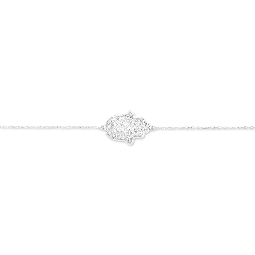 Bracelet Aicha Or Blanc Diamant
