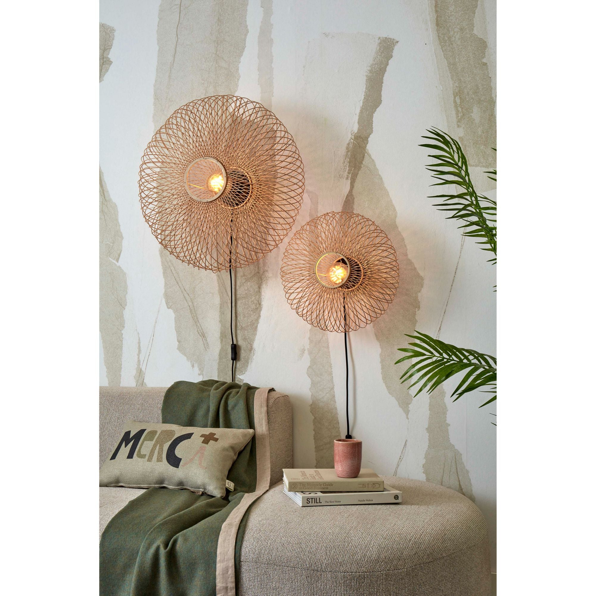 GOOD&MOJO Wandlamp Cango - Bamboe - Ã40cm