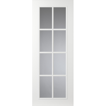 Arne & Bodil binnendeur ABT112 blank facetglas - wit afgelakt