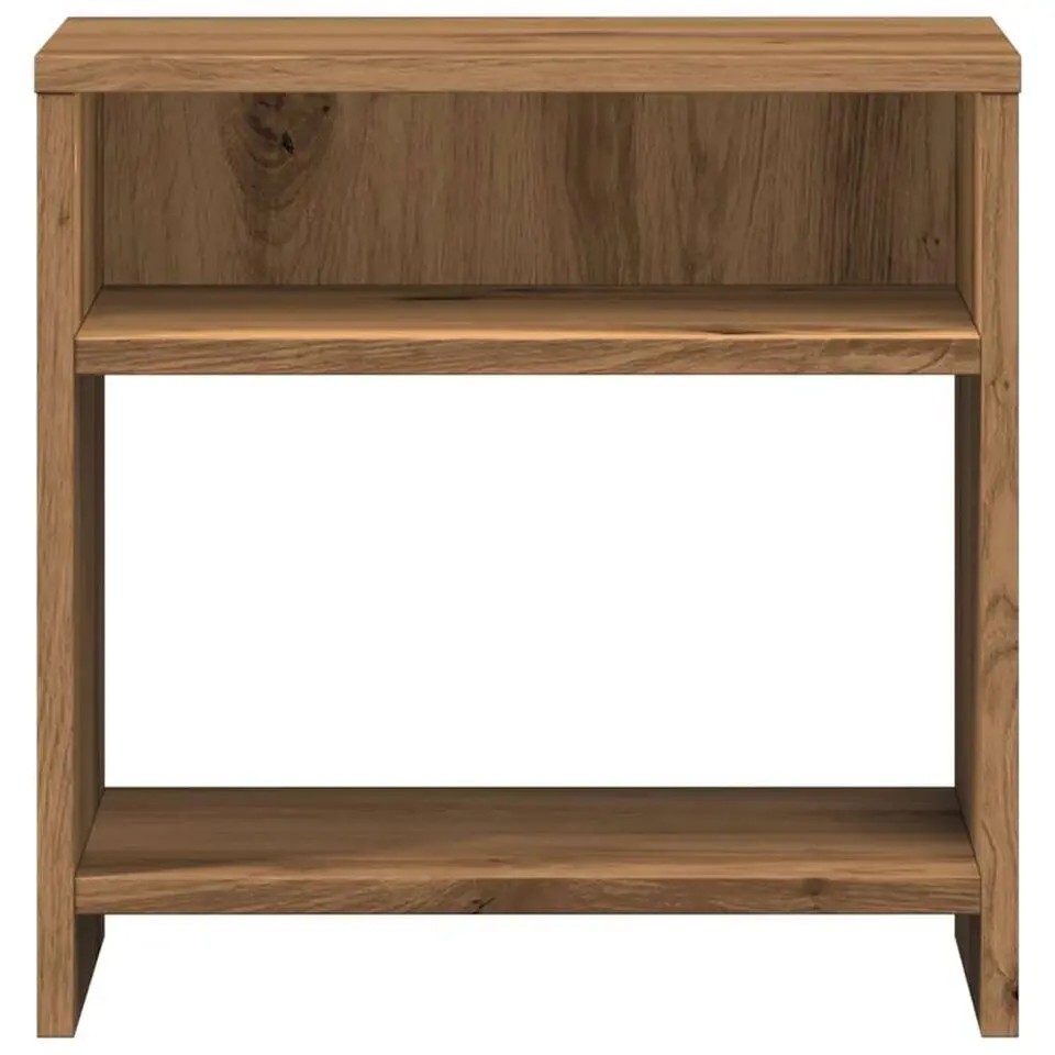 vidaXL - Houten Nachtkastjes met vakken - Artisanaal eiken - 40x30x40 cm - 2 st