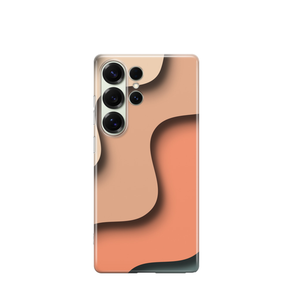 Samsung Galaxy S25 Ultra Gummi Hülle Wüstenwelle 1 - Beige
