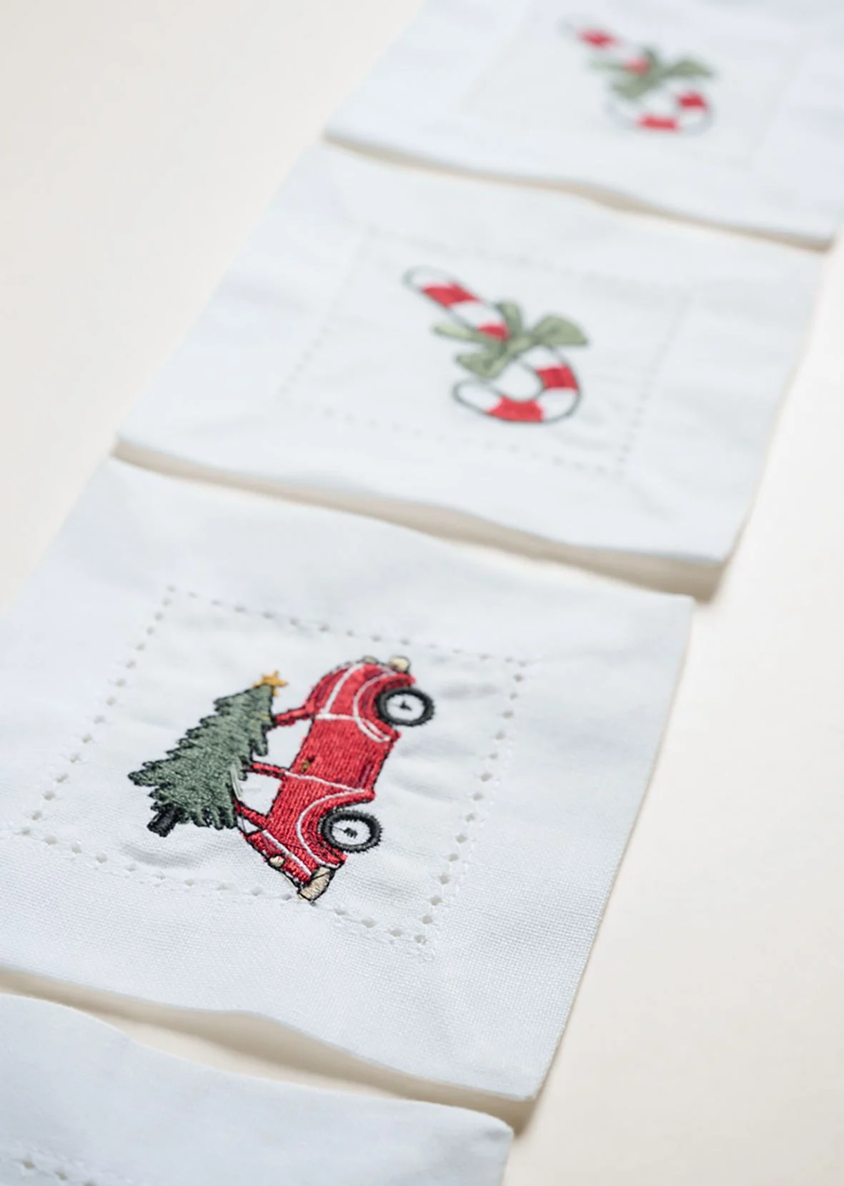 4 pk drikkebrikke hvit - 13x13 cm