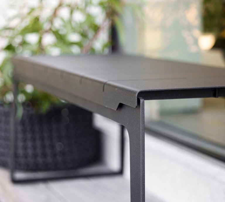 Cane-Line Copenhagen eetbank 121 lava grey
