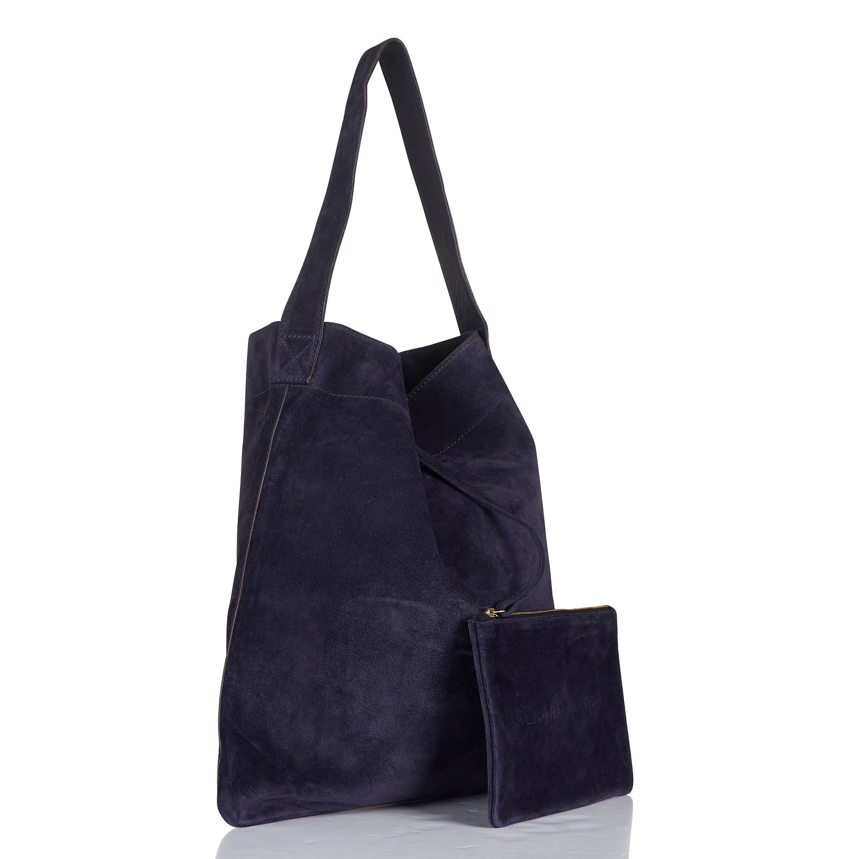 Sac hobo en cuir | Bleu