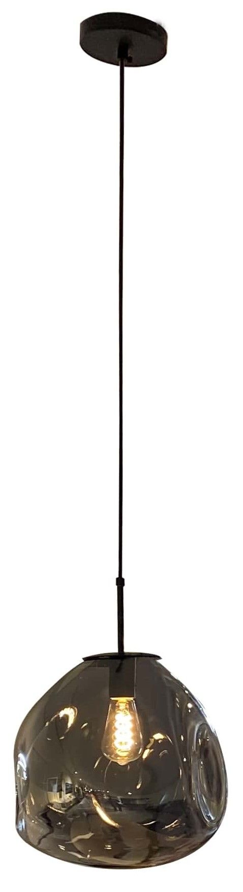 Hanglamp 1-lichts Smoked Boaz ⌀36  x H120 cm