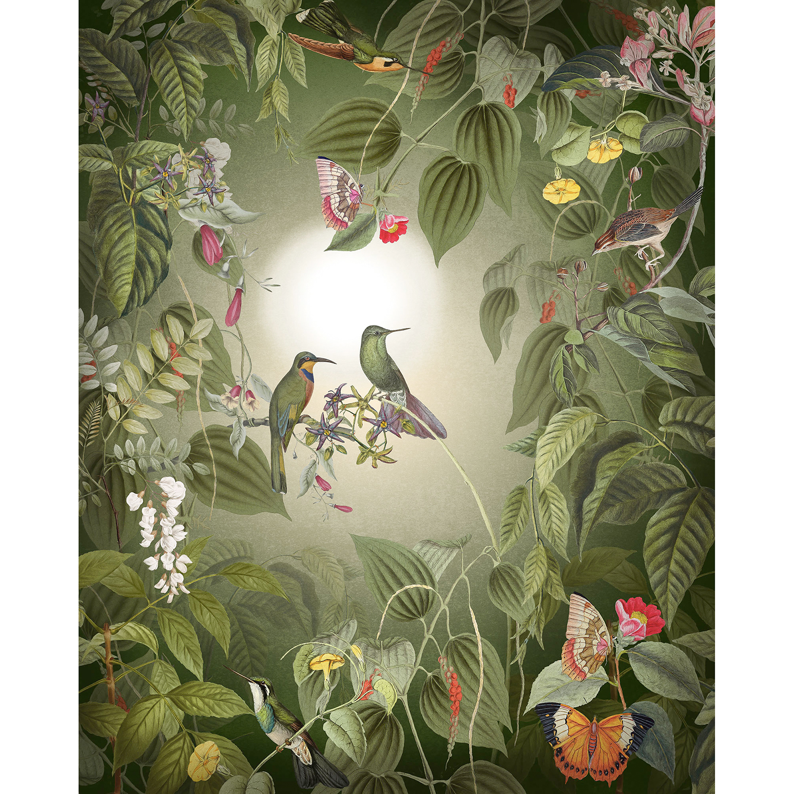 Vlies-Fototapete WILDLIFE BIRDS - 200x250 cm