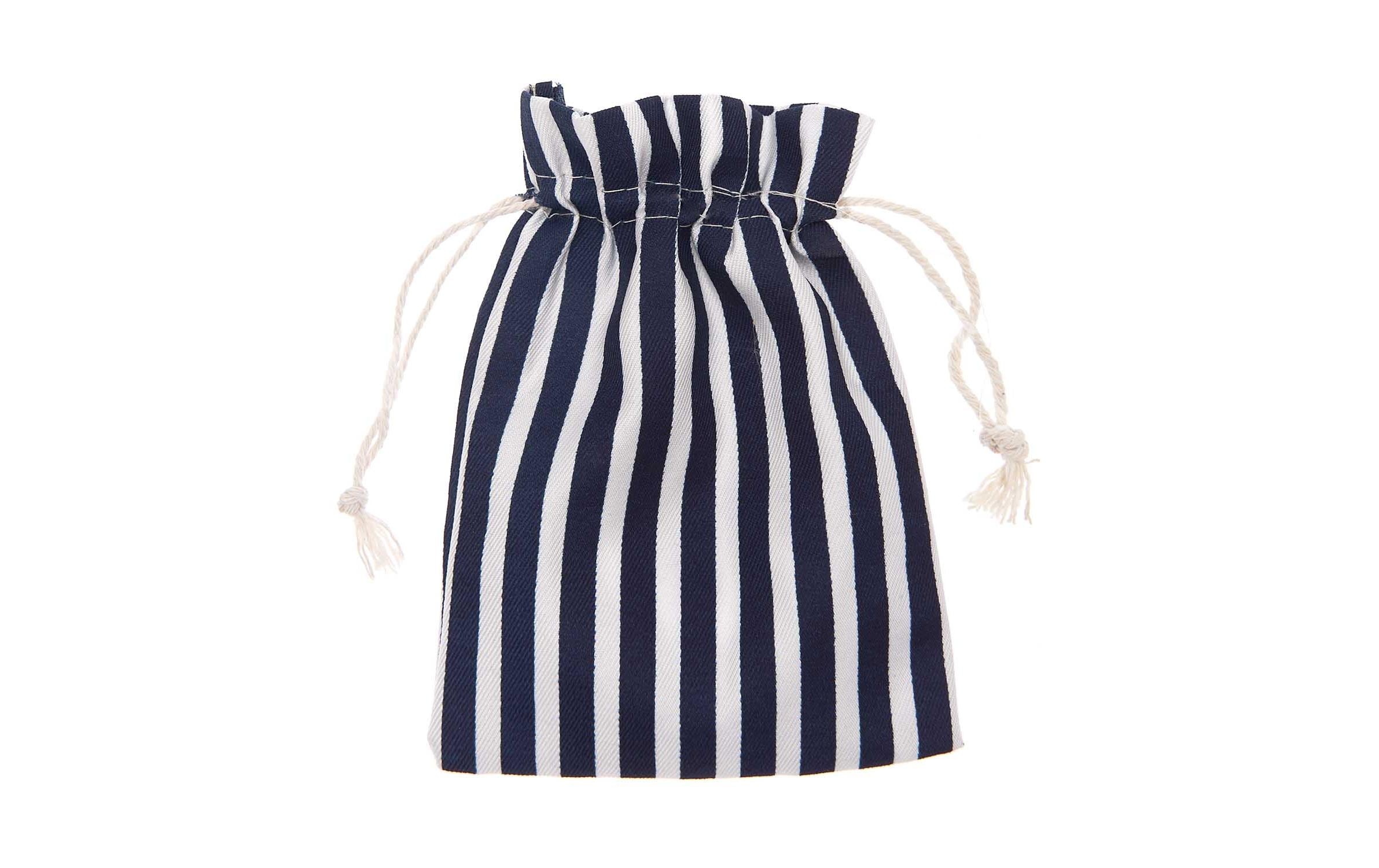 Geschenktasche 11 x 14 cm 1 Stück, Blau/WeissBlau-weiss gestreifter Beutel für Geschenke