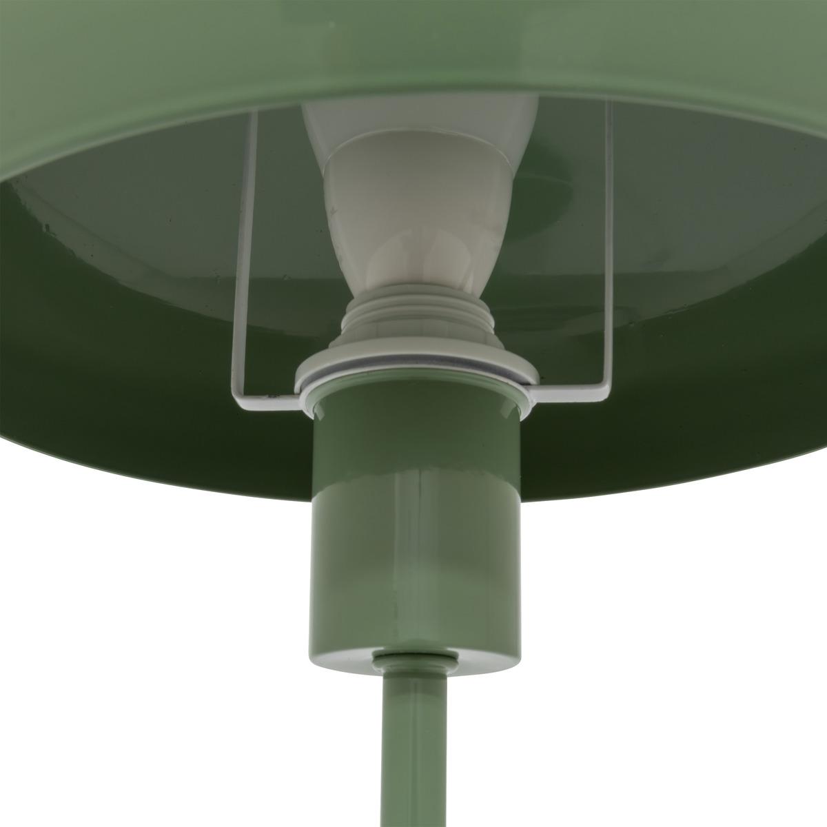 LAMPE CHAMPIGNON SAVIO VERT TILLEUL H.38CM