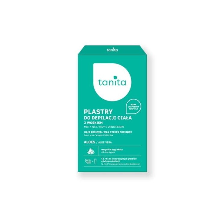 Tanita Aloe Plakjes met was voor lichaamsontharing 12 plakjes + Olie na ontharing