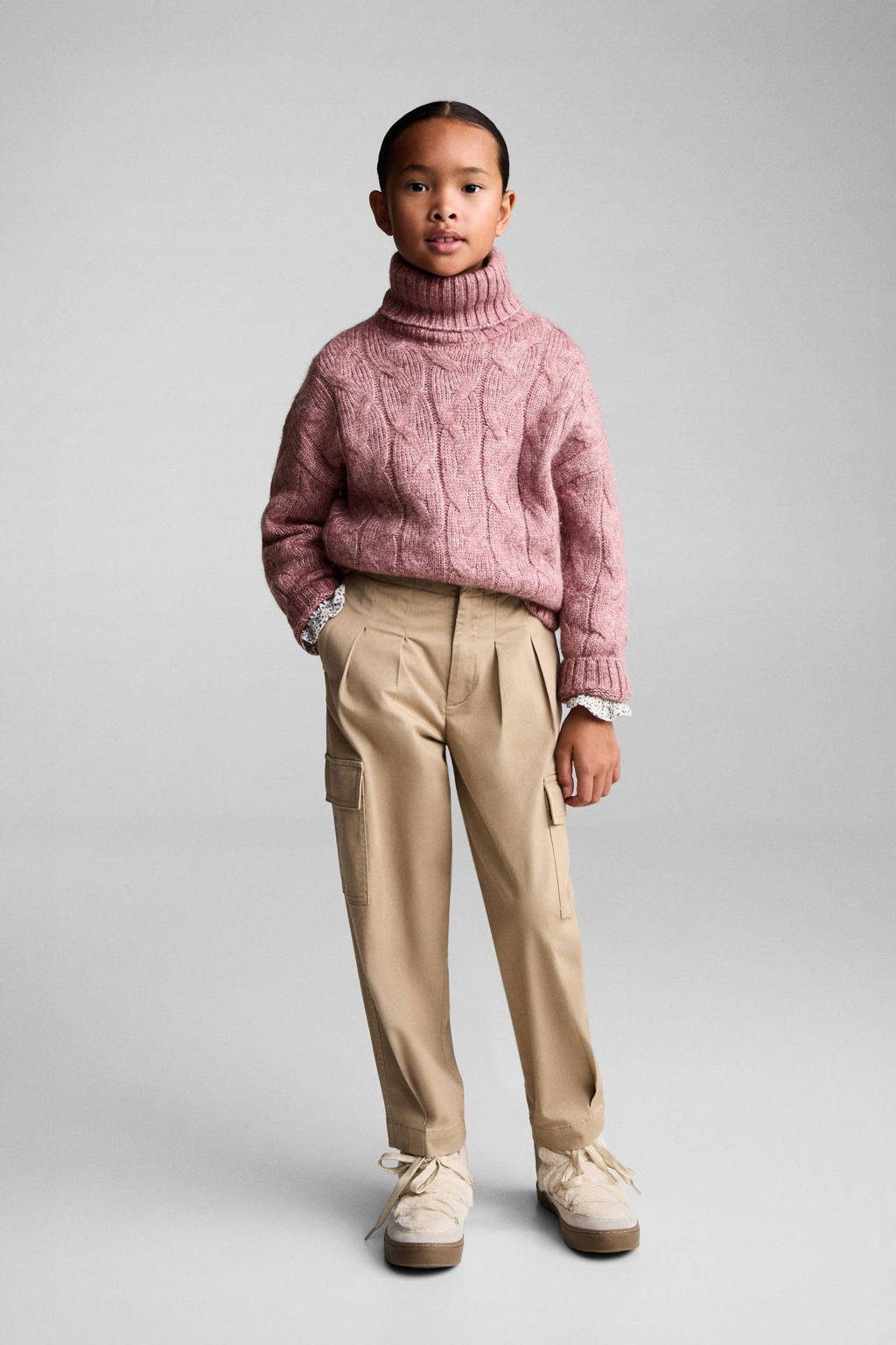 Mango Kids coltrui roze met kabels
