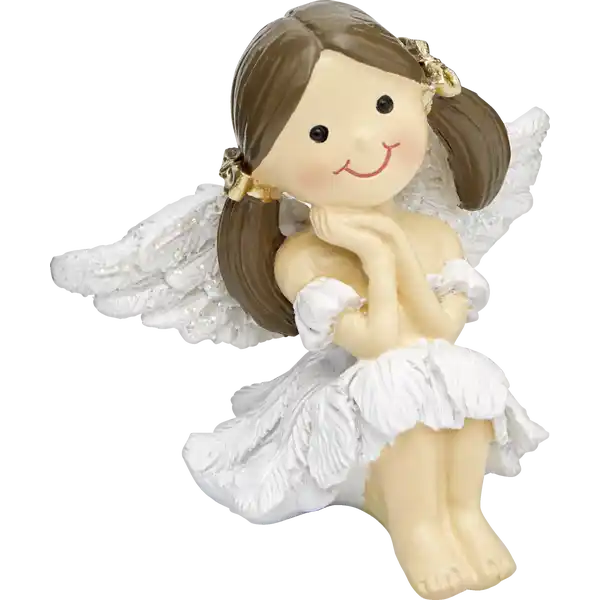 Schutzengel Federkleid weiss
