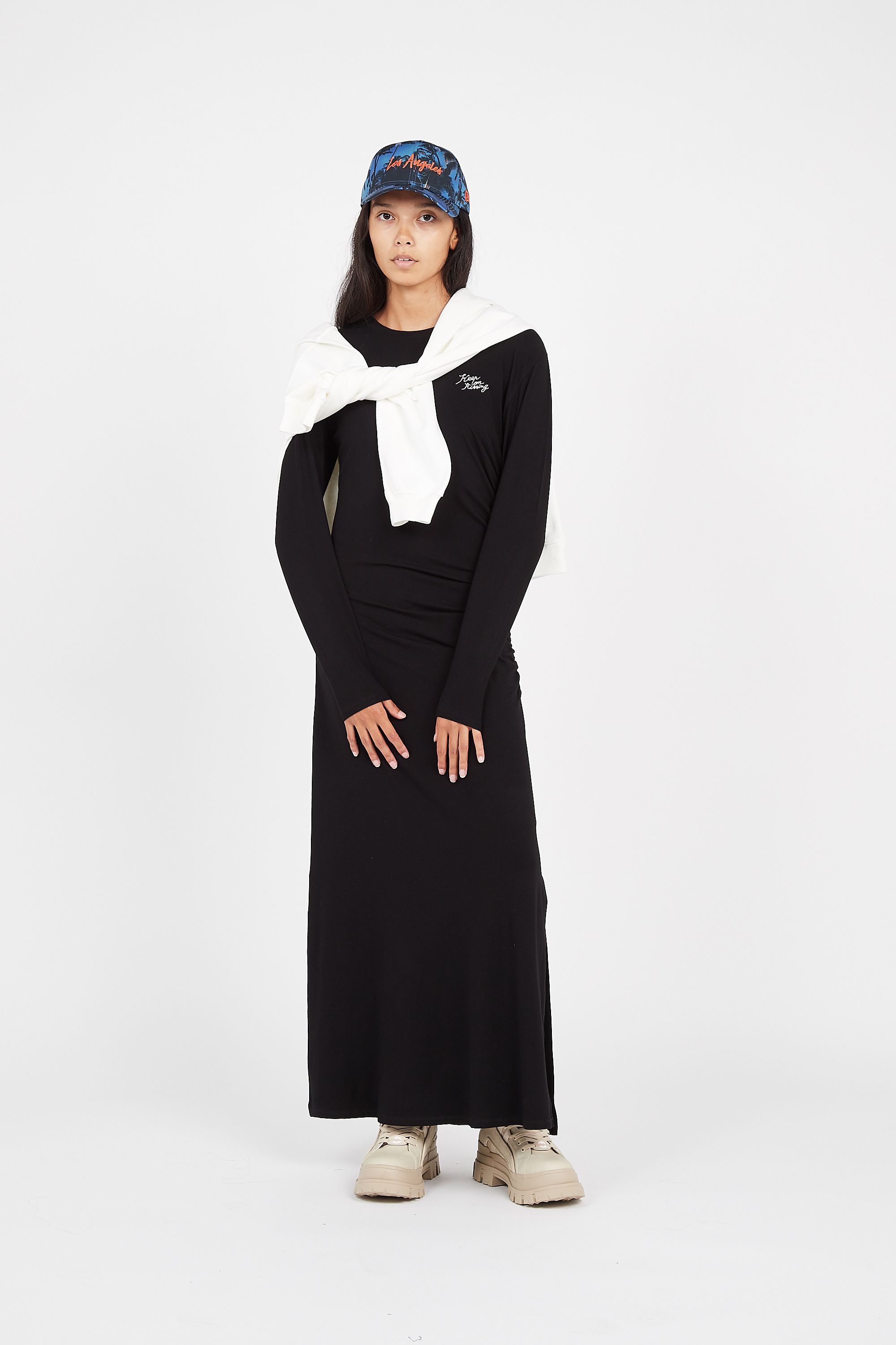 MAISON LABICHE ROBE KEEP ON KISSING Noir