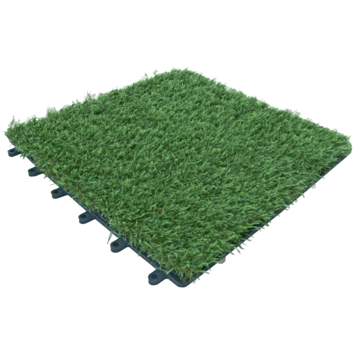 Tuin- en balkontegel kunstgras 30x30cm 6 stuks